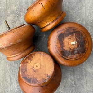 Antique - Set of 4 Wooden Furniture Legs